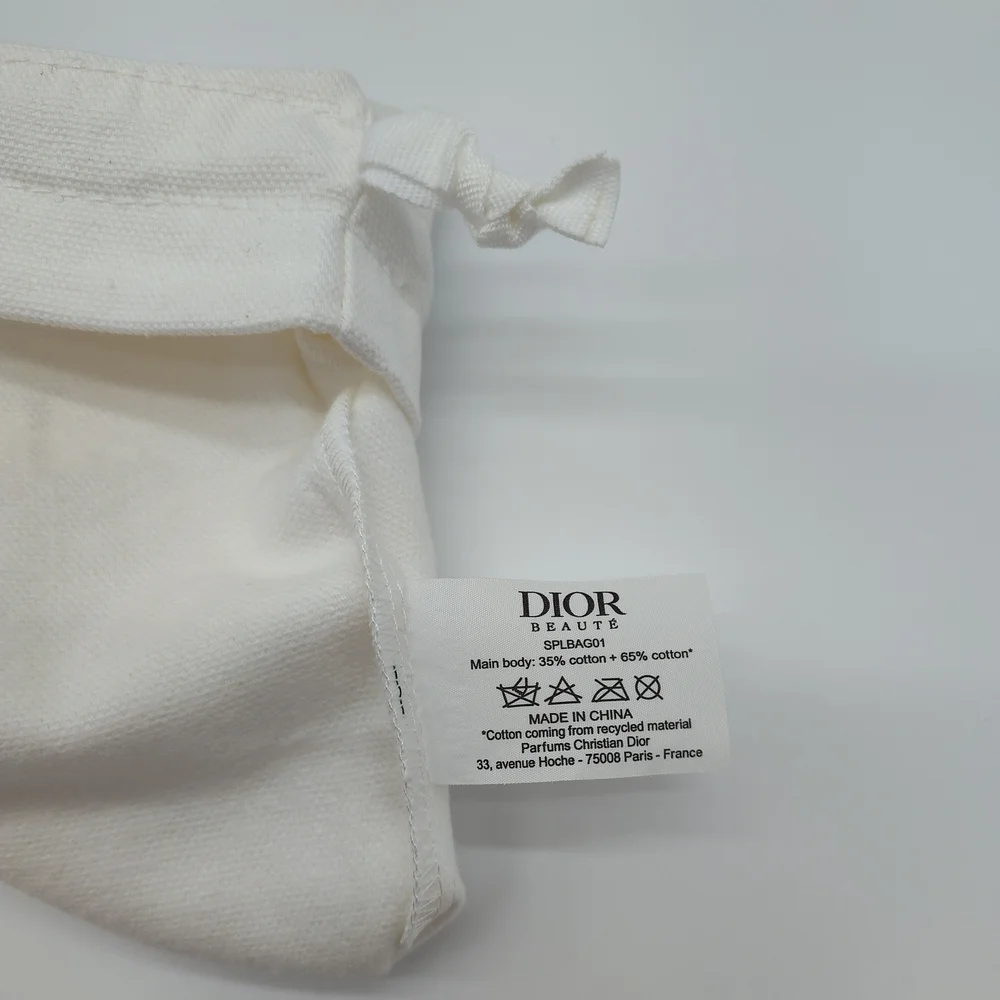 DIOR Dust Bag Set 6pc Cotton Drawstring Pouch Small Large Gift Packaging NWOT